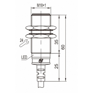Mujia cho cảm biến tiệm cận M18 với khả năng chống mài mòn và chức năng bảo vệ độ nhạy phát hiện kháng từ - Product Image 6