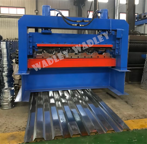 Wadley PLC Metal Box Board Roof <b>Tile</b> Roll Forming Machine for Car Box Container Plate Wall Panel <b>Sheet</b> 0.3-1mm Thickness - Product Image 3
