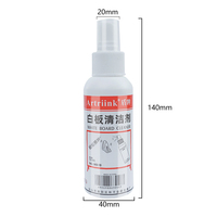 Bon prix 100ml non toxique effaçable à sec nettoyant liquide tableau blanc gommes pour un nettoyage liquide efficace