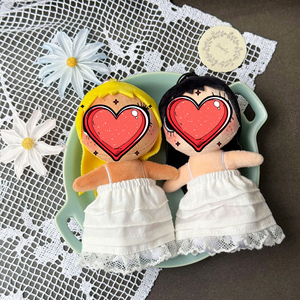 Falda de encaje universal para muñecas de algodón de 10 cm, Zsiga OB24 1/6 BJD, vestido de pastel blanco en capas, accesorios de ropa para muñecas, venta al por mayor - Product Image 1