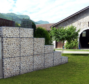 <span class=keywords><strong>Vente</strong></span> directe usine : Gabion en acier galvanisé soudé à trous carrés pour clôtures de jardin et murs de soutènement - Product Image 5