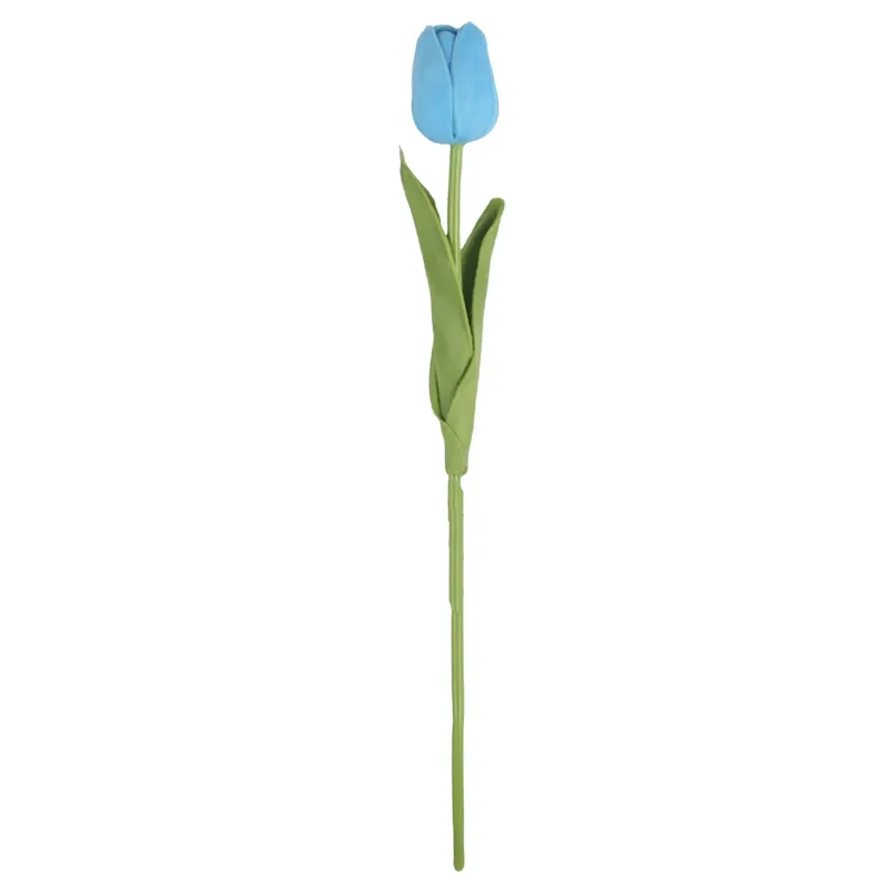 Groothandel Levensechte Kunstmatige Soaptulp Bloemen Blauwe Kunstbloemen Echte Touch Tulp Voor Home Decor Bruiloft Decor