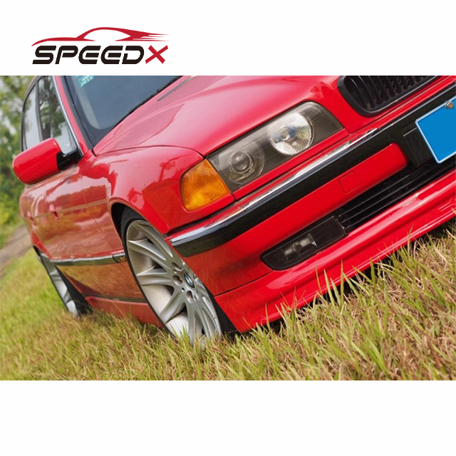 Alpina Style Front Lip Spoiler Splitter For BMW E38 7-Series – Fiberglass, Black