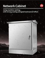 Armoire en acier inoxydable de haute qualité pour réseau DDF, étanche IP65, résistante aux chocs IK10, boîtier de sécurité pour instruments électroniques