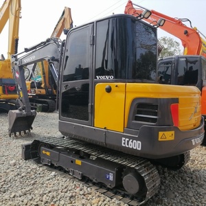 Excavatrice d'occasion Volvo60 Mini Excavadora Volvo EC60D EC60B EC55D EC55B EC140 Excavatrice à bas prix Volvo EC60 Excavatrice d'occasion - Product Image 1