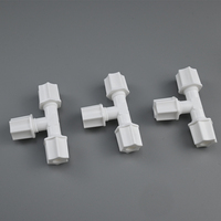 Conector en T de Plástico JACO de 1/4 y Mangueras, Conector de Tubo de Plástico para Sistema de Filtro de Agua Doméstico RO
