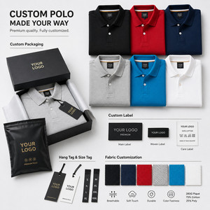 Polo de Piqué Cuprammonium para Hombre con Logotipo Personalizado, 280G, 75% Algodón, Uniforme de Golf Premium de Alta Calidad, Venta al Por Mayor, Tallas S-4XL, Color Ébano - Product Image 5