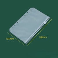 Pochette à fermeture éclair en PVC imperméable de qualité supérieure-Tailles A5 A6 A7 pour documents, fournitures scolaires et de bureau (sac de classement polyvalent)