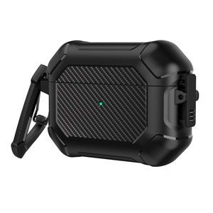 Étui antichoc en TPU et PC pour <span class=keywords><strong>AirPods</strong></span> Pro <span class=keywords><strong>2</strong></span>, <span class=keywords><strong>coque</strong></span> de protection en fibre de carbone pour <span class=keywords><strong>AirPods</strong></span> 4 3 <span class=keywords><strong>2</strong></span> 1 avec porte-clés, fabrication OEM - Product Image 4