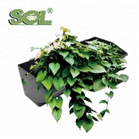 Pot de fleurs vertical mur extérieur pot suspendu mur avec système d'irrigation automatique goutte à goutte pots muraux extérieur