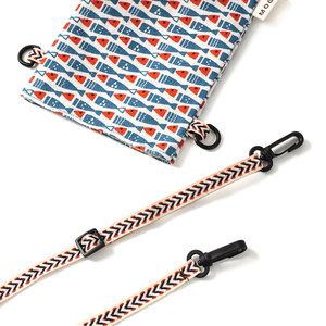 Manchons réutilisables en toile écologiques pour bouteilles de café Jiusi modèle 1830 avec sangle chaîne – Porte-gobelet portable - Product Image 4