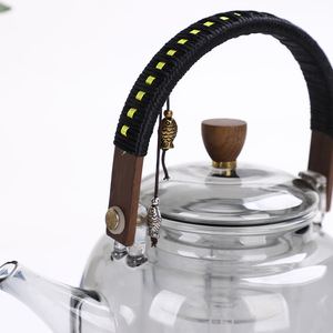 Walnut Wood Teapot Handle Bar <b>Accessories</b> Minimalist Style Reusable <b>Drinkware</b> <b>Accessory</b> - Product Image 3