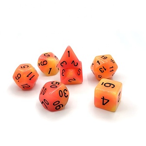 Polyédriques Lueur Dés Mdn Dés Sac D'opp Résine Donjon et Dragon Acrylique MDN Jeux 16mm <span class=keywords><strong>10</strong></span> Garanti 4-20sides CN;GUA Rond YSA-4 - Product Image 2