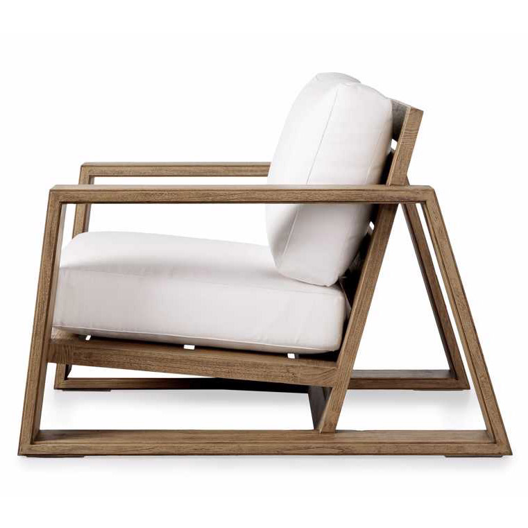 Summer new design outdoor lounge high quality teak furniture patio garden sofas chair with cushion
