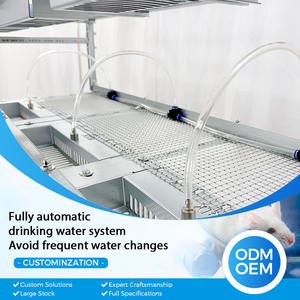 Seau de transport galvanisé classique de luxe moderne avec plateau en plastique, équipement robuste pour petits <span class=keywords><strong>animaux</strong></span> à motif à pois, fabriqué en Chine - Product Image 4