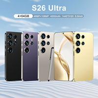 Smartphone 5G Mini Style 6 Go + 128 Go Deca Core Android 13 S26 Ultra Appareil Photo 108 MP Double SIM Déverrouillé Reconnaissance Faciale Téléphone Portable