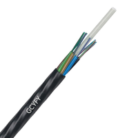 48 Core 11,5mm OD PE vaina negra anti roedor resistencia al agua FRP no metálico GYFTY Cable de fibra para exteriores