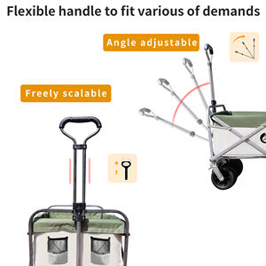 All Terrain Kids <b>Trolley</b> Cart Collapsible Gift Wagon Mini Folding Wagon Utility <b>Toy</b> Cart with Platform Structure for Garden Yard - Product Image 5