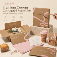 Cajas de Embalaje de Papel para Pasteles, Galletas, Pan, Donuts y Macarons, Plegables, con Impresión de Grado Alimenticio, Ecológicas y con Diseño de Logotipo Personalizado