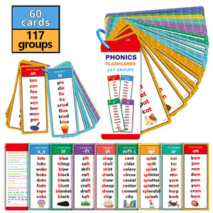 Tarjetas de Fonética para Jardín de Infancia, Tarjetas de Aprendizaje del Inglés, Material Educativo para Niños Preescolares - Product Image 2