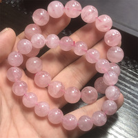 Bracelet en cristal de poudre de Madagascar naturel en gros Jelly Body Star Peach Powder Crystal Jewelry Bracelet
