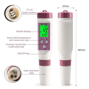 Medidor de pH 7 en 1 con Control por Aplicación, Batería, para Laboratorio y Agua Potable, Mide Temperatura, ORP, EC, TDS, Salinidad y Gravedad Específica - Product Image 5