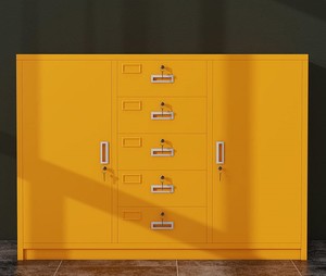 Armoire en acier bas bureau armoire de remplissage verrouillable au sol <span class=keywords><strong>tiroir</strong></span> outil <span class=keywords><strong>casier</strong></span> de stockage avec étagère pour bureau hôpital maison - Product Image 3