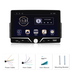 Podofo Single Din Car MP5 <b>Player</b> Car Stereo 7 Inch Touch Screen Wired Carplay Android Auto EQ BT FM <b>USB</b> Type-C Radio - Product Image 6