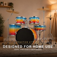 Batterie de percussions Maple Birch DW13 5 pièces, coques stratifiées 2 plis érable et 5 plis bouleau pour la pratique et la scène