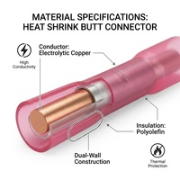 Conectores Termocontraíbles de Alta Contracción, Terminales de Cable Impermeables, Empalmes de Crimpado para 94 V-2, Grado Marino, Automotriz, Recubiertos de Estaño