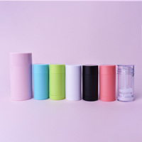 En stock – Contenant vide pour déodorant en stick, 30g 50g, rose, blanc, transparent, en AS, tube rond à torsion pour baume à lèvres ou déodorant