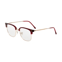 Monture optique demi-cerclée en métal de haute qualité, design classique et simple, adaptée aux différentes formes de visage