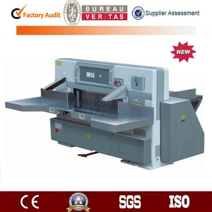 Máy cắt giấy <span class=keywords><strong>guillotine</strong></span> điện thủy lực hai bánh răng xoắn kép, hai ray dẫn hướng [JT-QZYK920DH-10] - Product Image 5