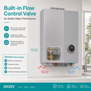 Chauffe-eau électrique instantané sans réservoir 36kW 240V pour toute la maison, usage commercial, avec application Wi-Fi et vanne de contrôle de débit intégrée - Product Image 5