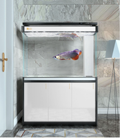 Aquarium Cabinet Fish Glass Tank Tank Jinjing Ultra White Home Decoration Aquariums & Accessories Large Glass Fish Bowl