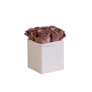 <span class=keywords><strong>Vase</strong></span> en porcelaine de forme carrée 4 longues tiges éternelles pour toujours 4 longues tiges éternité <span class=keywords><strong>Rose</strong></span> Noël Thanksgiving Nouvel An chinois - Product Image 2