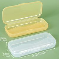 Boîte de rangement pour cuillères et fourchettes WEISHENG pour enfants, transparente, de qualité alimentaire, en plastique, pour la vaisselle