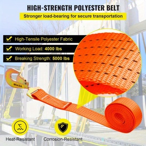 Ceinture <span class=keywords><strong>d</strong></span>'<span class=keywords><strong>arrimage</strong></span> à cliquet en acier de 2 pouces certifiée GS, <span class=keywords><strong>anneau</strong></span> en <span class=keywords><strong>D</strong></span> pour le transport Matériau en polyester - Product Image 5