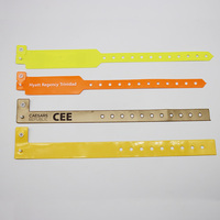 Pulsera RFID de 13.56mhz con Código QR Impresa Personalizada de Un Solo Uso, Pulsera de PVC con NFC para Eventos