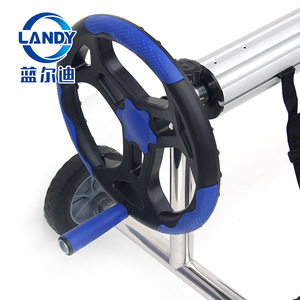 รถเข็นม้วนผ้าคลุมสระว่ายน้ำ Landy ทำจากอลูมิเนียมอัลลอย รับน้ำหนักได้ 30 กก. ปรับความยาวได้ ทนทาน - Product Image 3