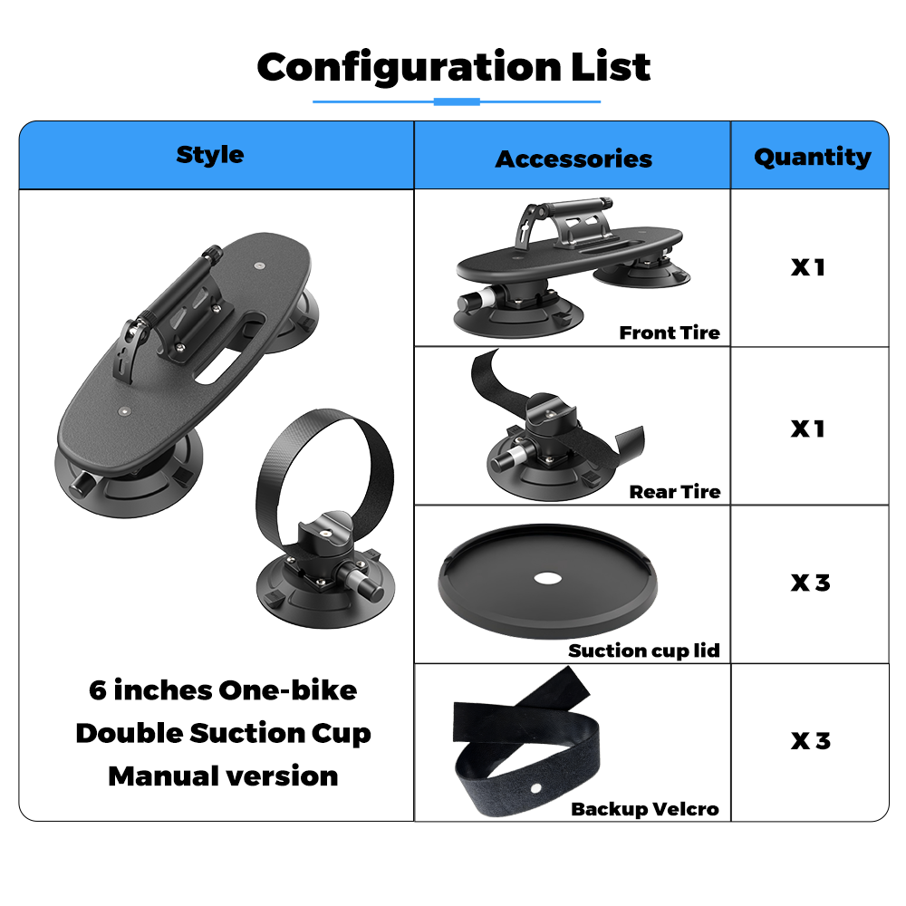 6-Inch Two Suction Cup Manual Series