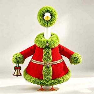 Tenue d'hiver de Noël pour animaux de compagnie, costume de canard de 23 pouces, vêtements pour figurines de cygne d'extérieur, décorations et vêtements pour canards de porche - Product Image 2
