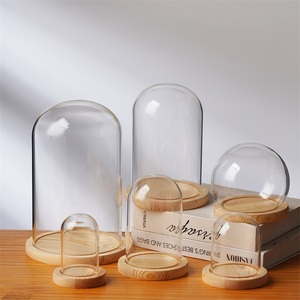 Fabricante de alta calidad Cúpulas de vidrio Transparente Gran hemisferio Cúpula de vidrio Decoración Jarrón Terrario Cúpula de vidrio - Product Image 1
