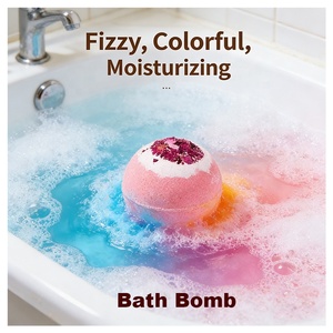 ลูกบอลอาบน้ำดอกไม้แห้ง 110 กรัม สำหรับเด็ก น้ำมันหอมระเหยธรรมชาติ เกลืออาบน้ำ บำรุงผิวเด็ก อาบน้ำสปา - Product Image 1