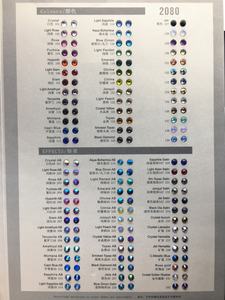 Bling feuille dos plat Bikini décoration cristal en vrac Hot Fix strass nuancier - Product Image 5