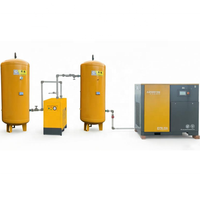 Compresseur d'air à vis à aimant permanent à vitesse variable Airhorse 7,5 kW-37 kW avec sécheur d'air, haute efficacité, faible bruit, certifié CE
