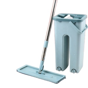 Mopa Plana de Microfibra con Escurridor Automático, Antibacterial, Duradera, Capacidad de 6L, Rotación de 360°, Limpieza Fácil, Reutilizable, de Acero Inoxidable - Product Image 4