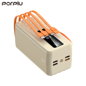 PORPIU vente en gros grande capacité 50000mah batterie externe PD22.5W charge Super rapide alimentation Mobile type-c affichage LED pour Apple - Product Image 5