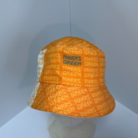 Chapeau Bob Unisexe Personnalisé en Sergé de Coton à Motif Dessin Animé, Protection Solaire, Pêche en Plein Air, Large Bord, Pliable, Été, Vente en Gros, Direct Usine