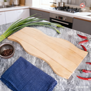 <span class=keywords><strong>Planche</strong></span> à découper en bois de hêtre ondulé d'ondulation d'eau de plateau de <span class=keywords><strong>planche</strong></span> à <span class=keywords><strong>pain</strong></span> de ménage de conception nordique - Product Image 6